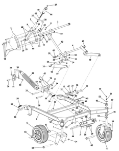 Part Location Diagram of 703-06663-0637 MTD Brkt-deck switch
